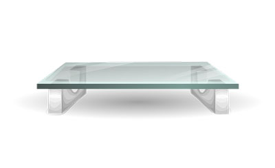 rectangle glass table