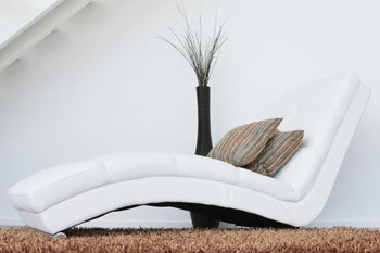 white modern couch